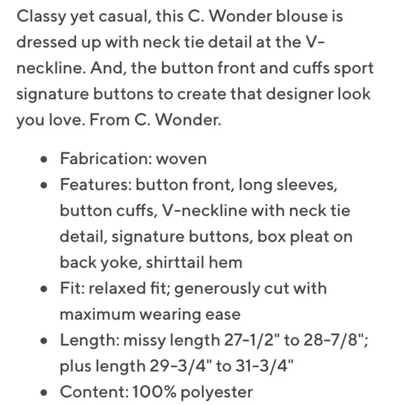 C. Wonder Neck Tie Floral Blouse - Picture 8 of 8